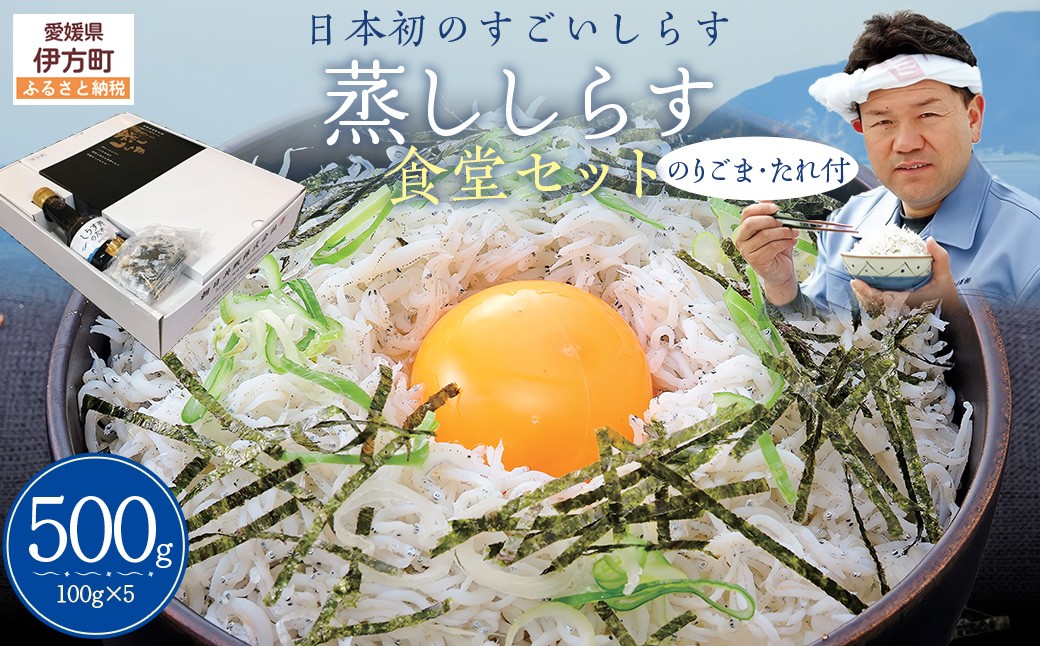 
                  【日本初のすごいしらす】蒸ししらす食堂セット【 ふるさと納税 人気 おすすめ ランキング しらす シラス 蒸ししらす おかず ご飯 ご飯のお供 おにぎり 愛媛県 伊方町 送料無料 】 IKTB027 
                