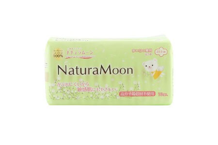 ナチュラムーン生理用品　昼用羽付き16個入×6個