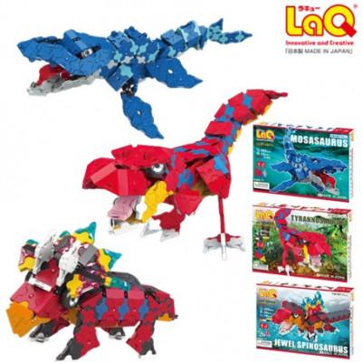 ふるさと納税 大淀町 LaQ ダイナソーワールド ティラノサウルス+モササウルス+ジュエルスピノサウルス