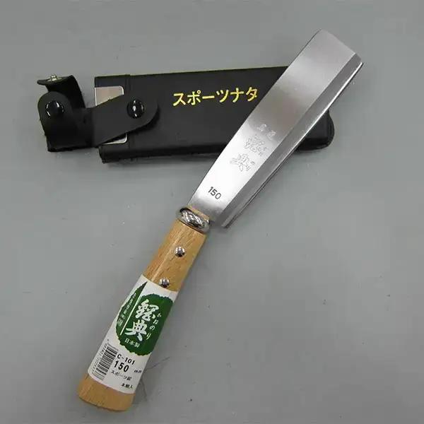 燕三条 スポーツ鉈&木鞘 アウトドア用品 キャンプ用鉈 山歩き 薪割り 焚火【011P059】