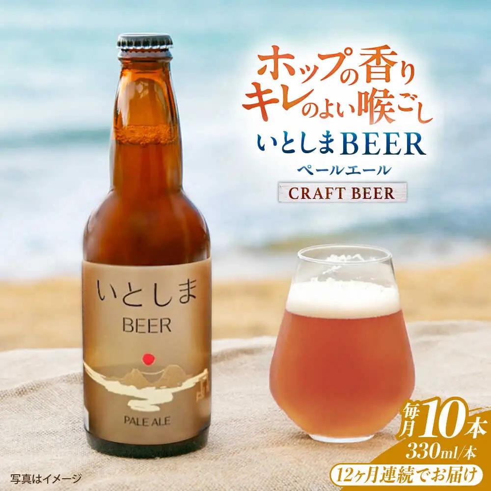 【全12回定期便】いとしまBEER (ペールエール) 330ml×10本 糸島市 / 蔵屋 クラフトビール[AUA058]