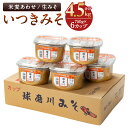 【ふるさと納税】ひとよしの百年蔵 いつきみそ「球磨川」セット 750g×6カップ 計4.5kg 米麦あわせ 生みそ 味噌 九州 小分け 贈り物 ギフト 送料無料