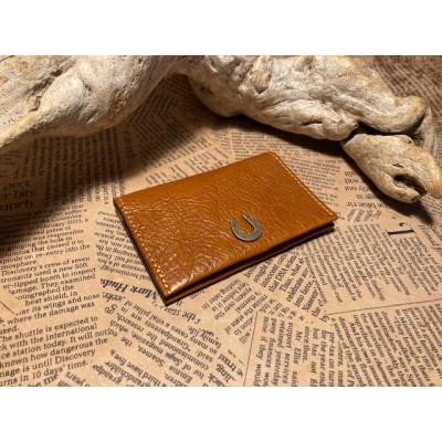 ふるさと納税 栗東市 蹄鉄付きカード・名刺入れ(マチなし)キャメル |  | 01