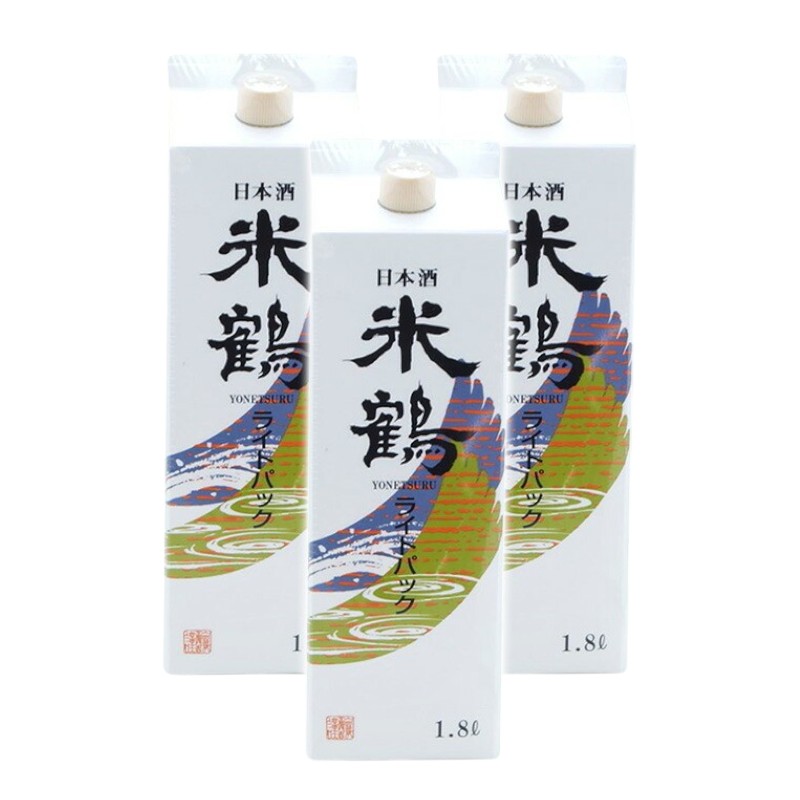 【ふるさと納税】日本酒 米鶴 ライトパック 1800ml 3本 [tk06ayt180114 山形県 高畠町 小田部商店] はなの舞 日本酒お酒 酒 三本セット