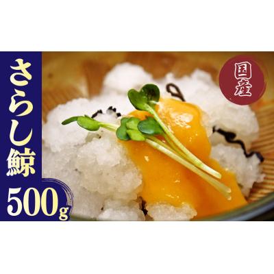 ふるさと納税 下関市 さらし鯨 オバイケ くじら 国産 500g 冷凍 ( 鯨 クジラ ) 下関 山口 BY116