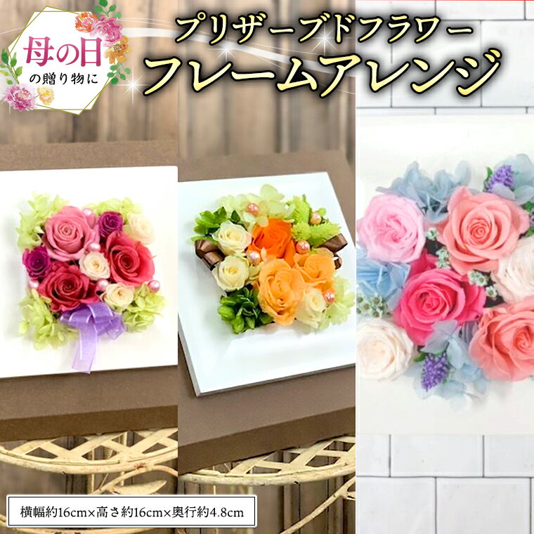 【ふるさと納税】 【 母の日 】 プリザーブド フレーム アレンジ ギフト プレゼント 花 お祝い 贈答 記念日