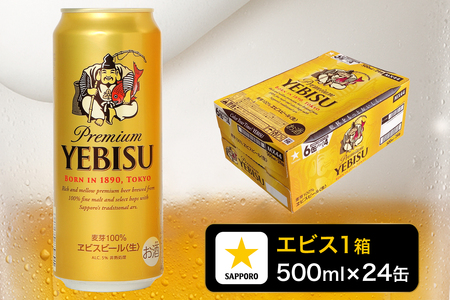 エビス 500ml×1箱【焼津 サッポロ ビール】 (a22-049)