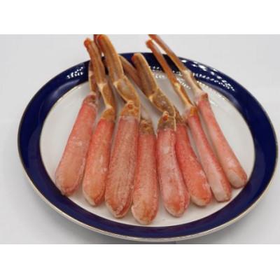 ふるさと納税 網走市 【冷凍】北海道産生オオズワイガニポーション(7〜12本)+ボイル殻付肩肉ハーフカット 各300g×1