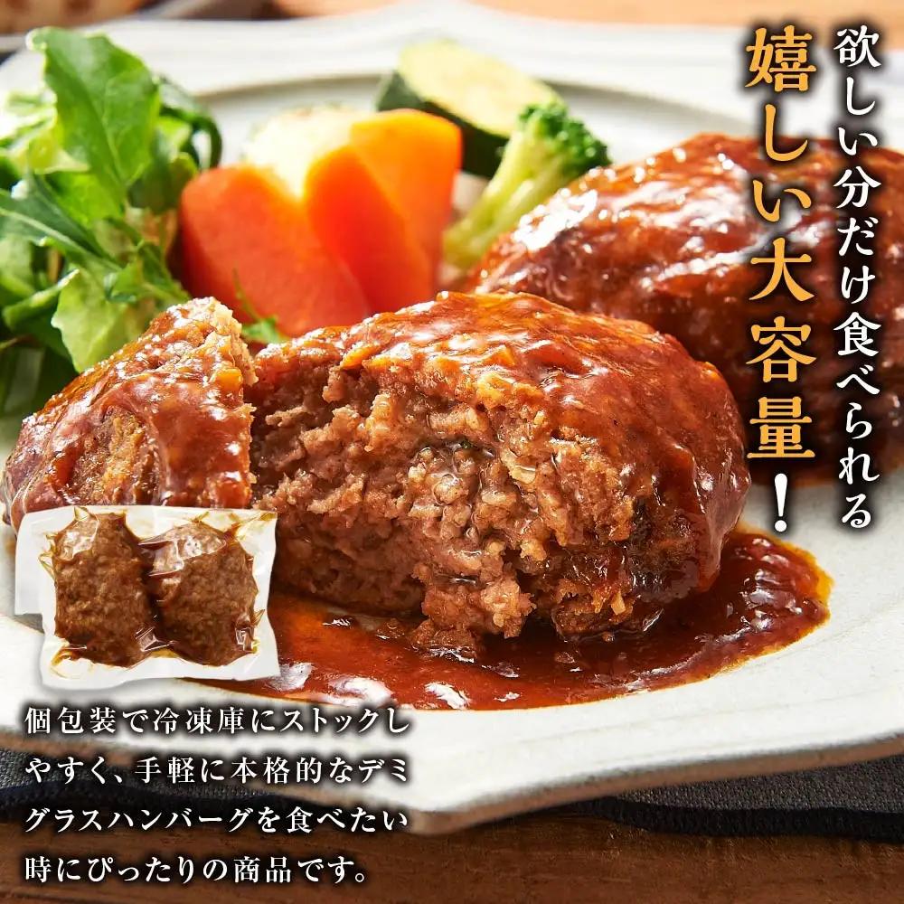 肉屋の焼ハンバーグ デミソース入り 20個（1パック2個 × 10パック）合計2.2kg ハンバーグ