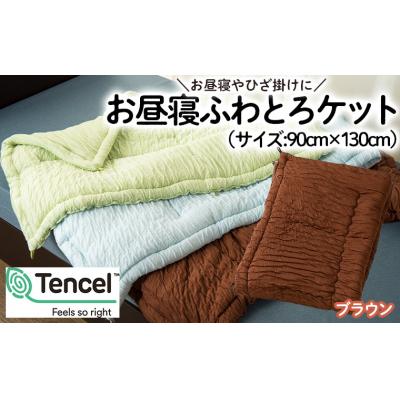 ふるさと納税 山形市 【日本の極み】選べる3色♪お昼寝ふわとろケット [ブラウン]  FZ23-300