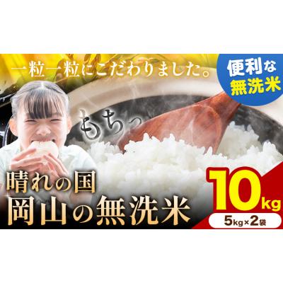 ふるさと納税 矢掛町 【スピード発送】晴れの国岡山の無洗米 10kg 岡山県産 矢掛町《7-14営業日出荷(土日祝除く)》
