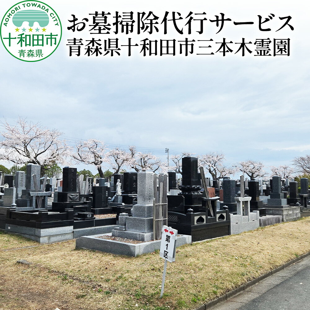【ふるさと納税】お墓掃除代行サービス 青森県十和田市三本木霊園 レターパックプラス [墓地 清掃 サービス]