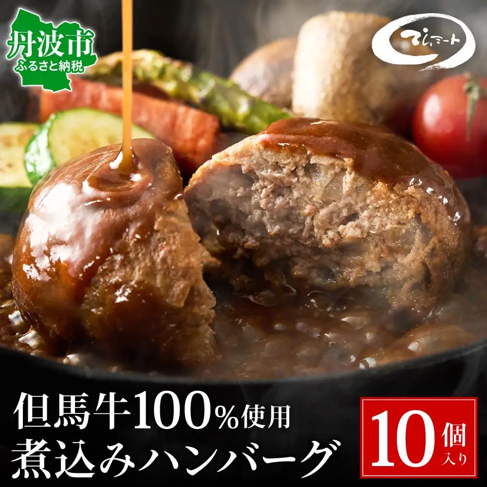 但馬牛煮込みハンバーグ 10個入 〈てらミート特製〉〈兵庫県産〉 ハンバーグ 惣菜