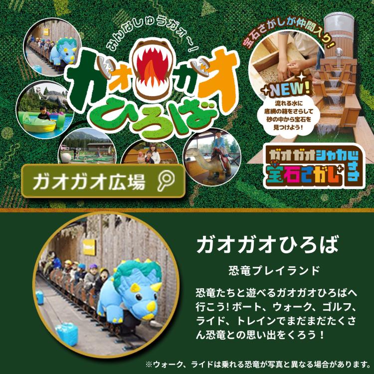 【ふるさと納税】かつやまディノパーク＋巨大昆虫冒険ツアーセットチケット(1名様分)/ キッズ 巨大昆虫 迷路 化石 前売り券 家族旅行 [A-088001]