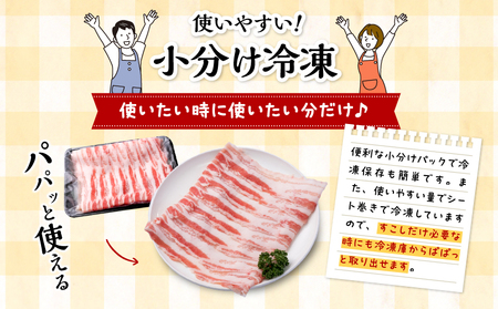 豚肉 しゃぶしゃぶ 豚肉[宮崎県産 バラ 1.6kg 400g×4P]