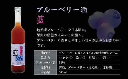 ブルーベリー酒【藍】 日本酒 カクテル ブルーベリー アルコール
