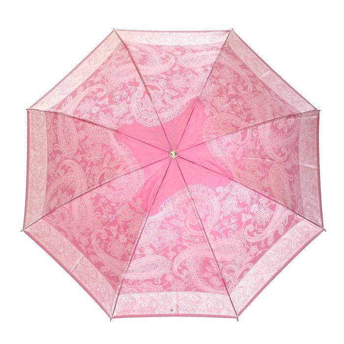 槙田商店【晴雨兼用】折りたたみ傘 kirie ペイズリー:ピオニーピンク