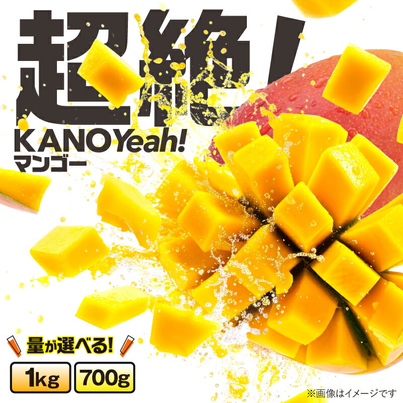 【ふるさと納税】＜選べる＞ 数量限定 【2025年5月以降順次発送予定】超絶！KANOYeah！マンゴー 700g or 1kg マンゴー 完熟 トロピカル フルーツ 果物 果実 甘い 期間 限定 デザート 濃厚 ジューシー きもつきファーム 鹿児島 鹿屋市 おすすめ ランキング プレゼント ギフト