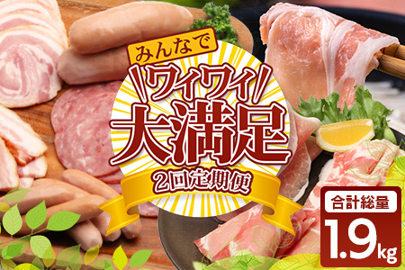 《全2回定期便》花の木農場 みんなでワイワイ大満足セット ハム 詰め合わせ 7種 1kg 豚しゃぶ 3種 900g セット HK-22│ハム ベーコン クラフトハム 人気 豚肉 しゃぶしゃぶ 豚しゃぶ スライス バラ ロース モモ 鍋 肉 国産 ノウフク 農福連携 鹿児島県 南大隅町 第2花の木ファーム