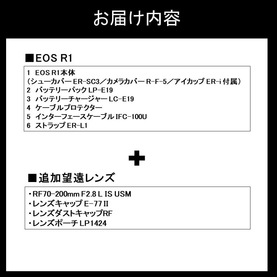 【追加レンズセット】 キヤノン ミラーレス カメラ EOS R1 ボディー 望遠レンズ RF70-200mm F2.8 L IS USM_0056C