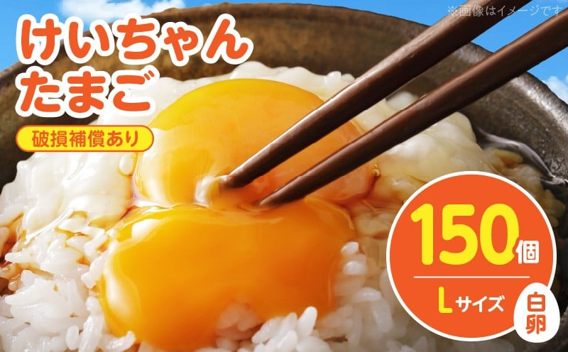 
            けいちゃんたまご　白　Lサイズ　 150個 C00807
          