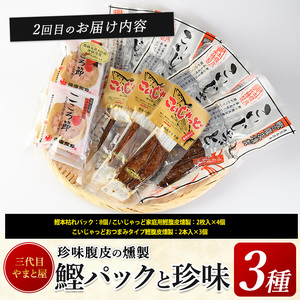 全３回定期便 昔ながらのさつま揚げ＆鰹珍味定期便 やまと屋 IBZ015-001 定期便 定期便 