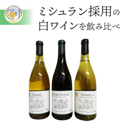 ふるさと納税 東御市 凍霜害 応援　ミシュラン採用の白ワインを飲み比べ【496ワイナリー】