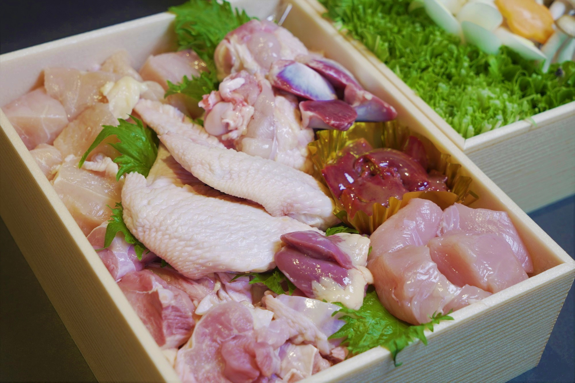 播州百日鶏丸ごと一羽セット　野菜セット