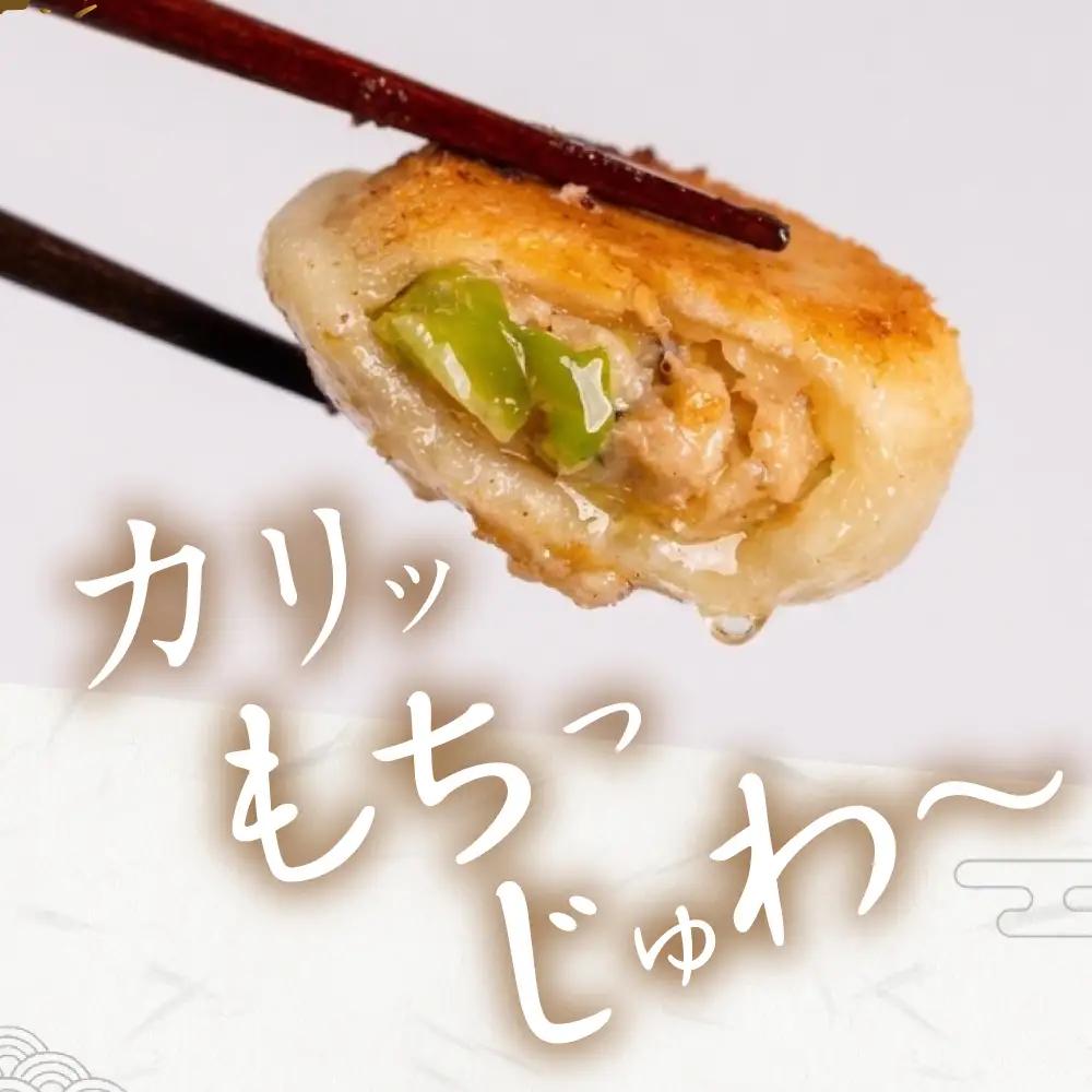 夏目家の『和風あん餃子』50個と『丸もち餃子』50個のガッツリ100個食べくらべセット                                                         