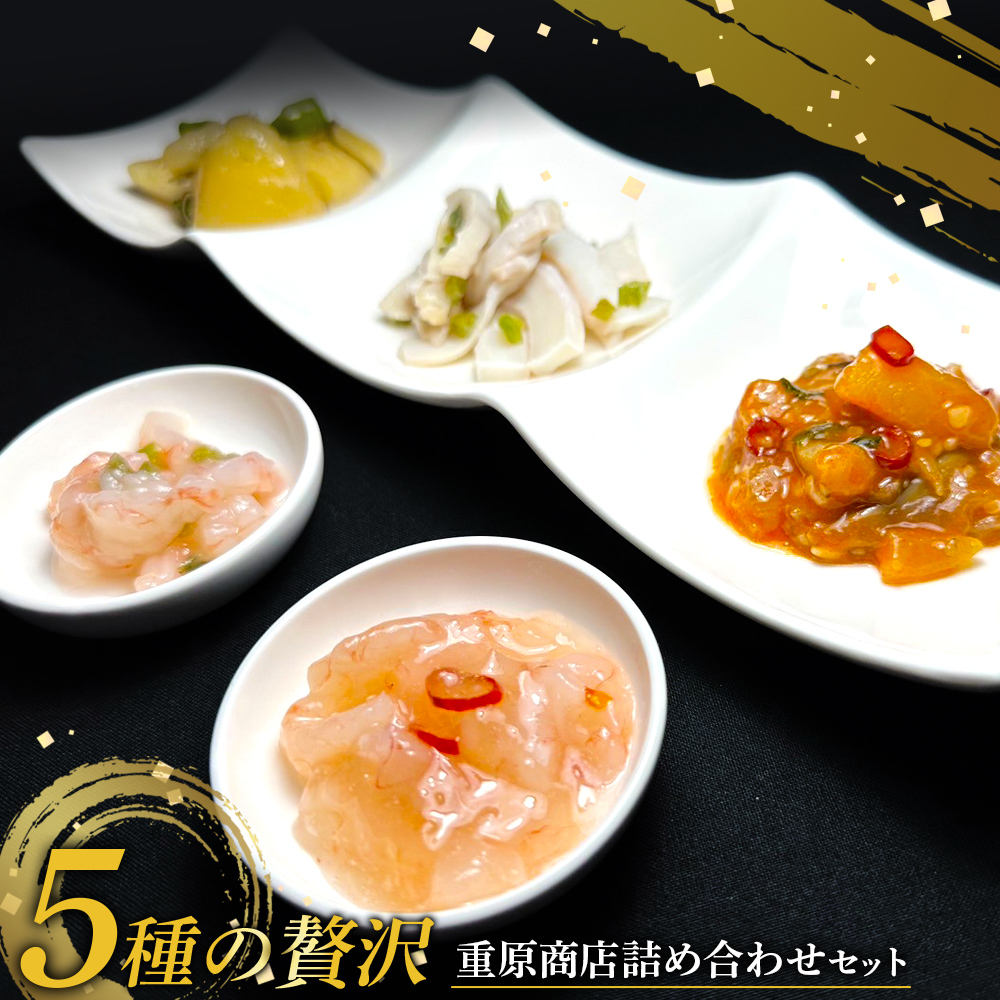 【ギフトBOX入】5種の贅沢 重原商店詰め合わせセット（計6個）【05125】