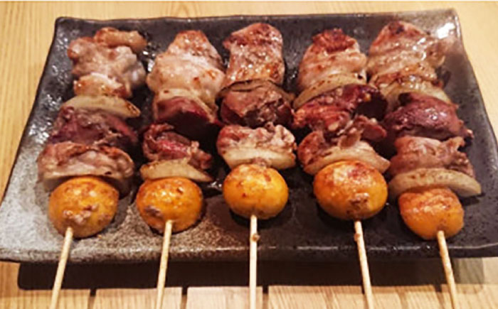 鶏もつ串 計25本（5本×5パック）| 美唄やきとり 焼き鳥 鶏肉 もつ串 小分け ご当地グルメ | 居酒屋 醍醐 [BOBI001]