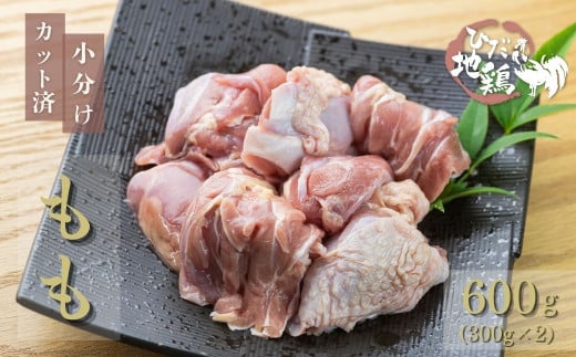 【年内発送】地鶏 鶏肉 飛騨地鶏 モモ肉 カット済み 計600g 真空パック 小分け 便利 もも肉 モモ 国産 地鶏 国産地鶏 唐揚げ チキンソテー 煮物 チキン南蛮 水炊き 飛騨市 年内配送 年内お届け 年末 12月