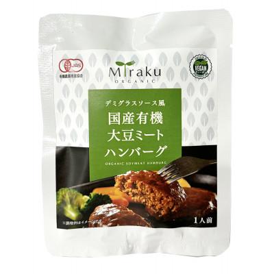 ふるさと納税 潮来市 国産有機大豆ミートハンバーグ　100g×10p