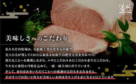 WT-22　竹内牧場選りすぐりの松阪牛ひとくちステーキ　300g　国産牛 松阪牛 松坂牛 高級和牛 黒毛和牛 ブランド牛（ 近江牛 神戸牛 に並ぶ 日本三大和牛 ） 霜降り 冷凍 ふるさと納税 送料無
