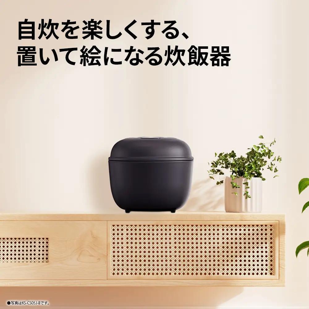 F168 SHARP ジャー炊飯器 KS-CS05J-W(ホワイト) 