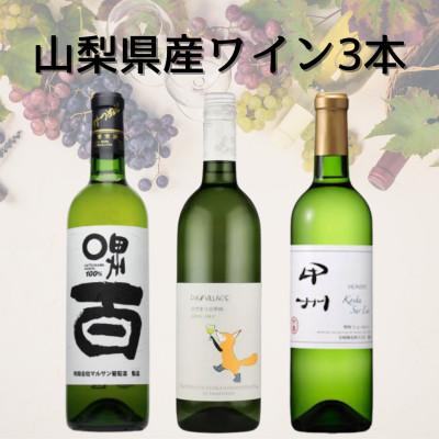 ふるさと納税 山梨県 山梨県産甲州ワイン3本セット(1)　044