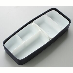 松花堂タイトランチボックス　2段/900ml　モダン＋　ＢＫ　121951-POW5S　6-345