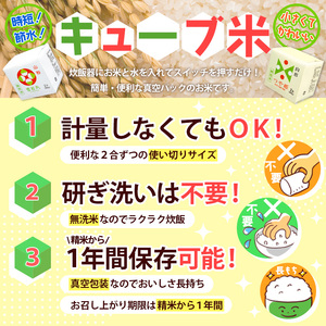 山形産 無洗米キューブ米つや姫300g×20個 FY25-897