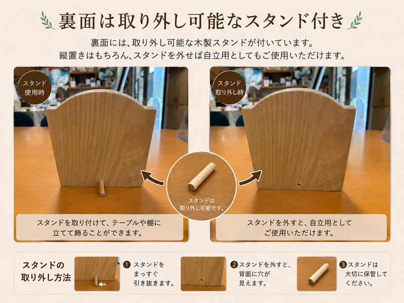 取り外し可能なスタンドです。