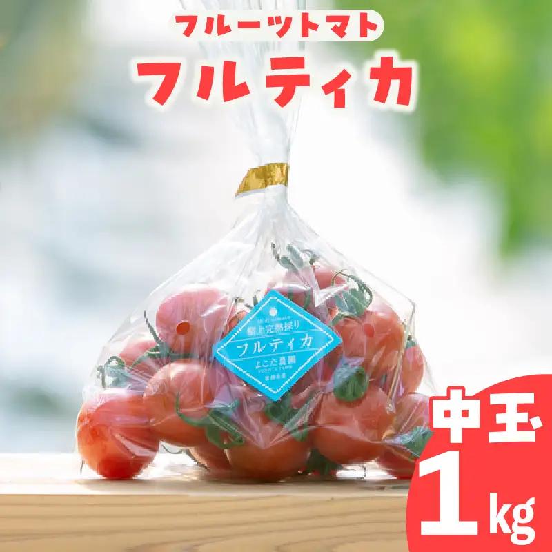 【先行予約】【5月中旬以降発送】フルーツトマト　中玉フルティカ1kg