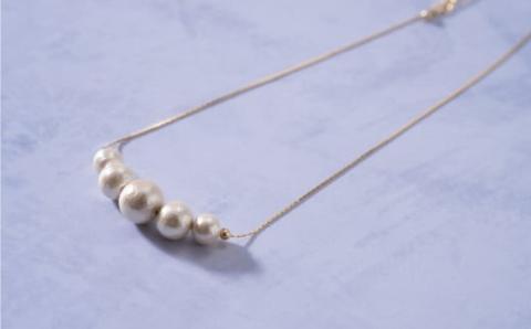 コットンパール「キスカ」ゴールドチェーンネックレスとピアス３点セット|ピアス  アクセサリー コットンパール パール プレゼント 入学 お祝い 卒業 贈答 「キスカ」ゴールドチェーンネックレスとピアス