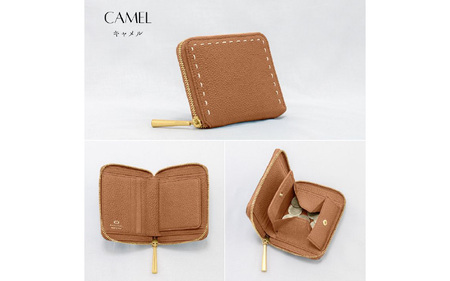 CAMEL(キャメル) スマート＆収納力を両立!エレガントな本革財布 / 本革ラウンドファスナー二つ折り財布 BONNY(ボニー)