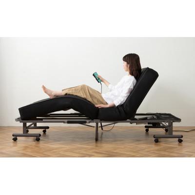 ふるさと納税 大河原町 折りたたみ電動リクライニングベッド　黒シングル  リモコン付き アイリスオーヤマ[53753149] |  | 03