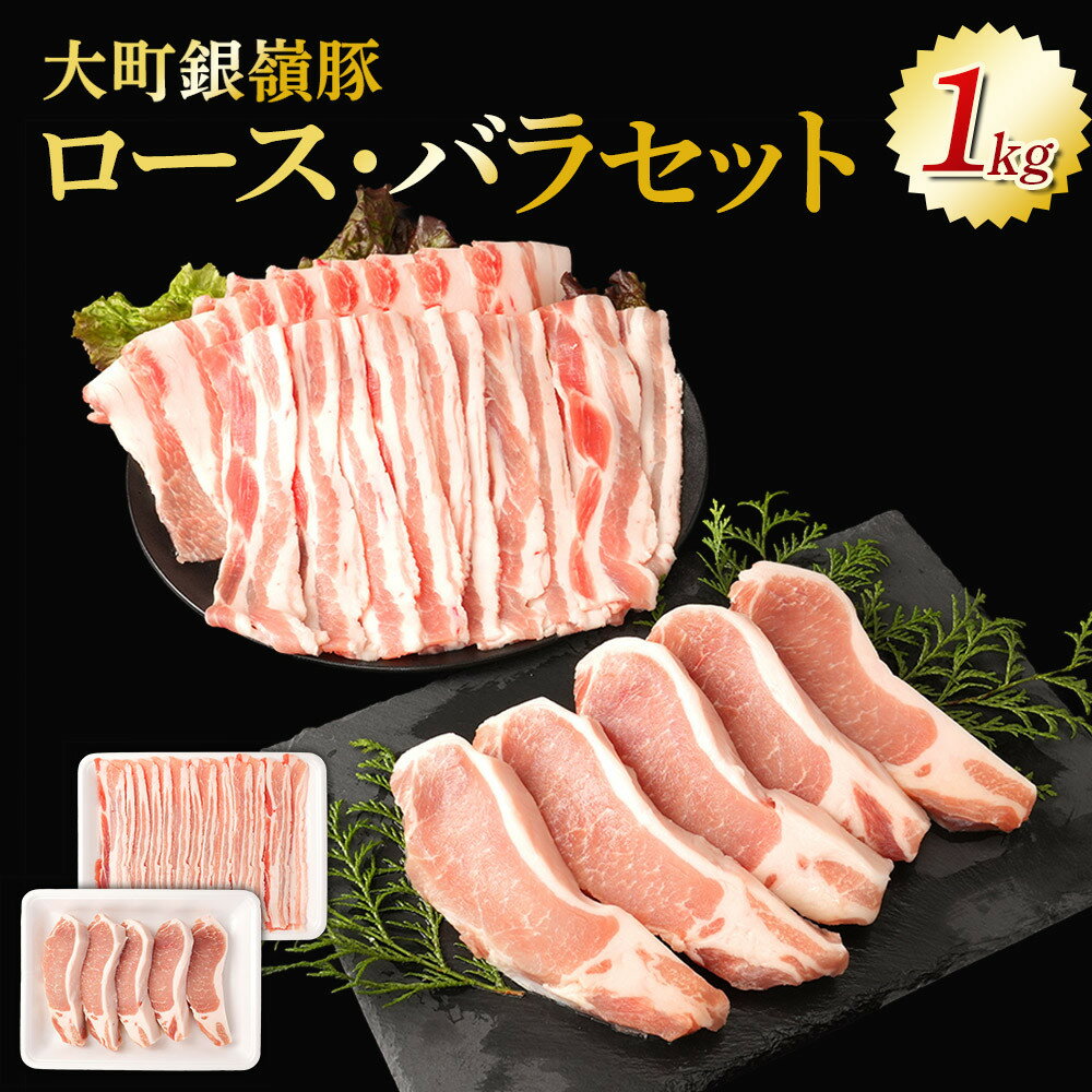 【ふるさと納税】大町銀嶺豚ロース・バラセット(ロース約100g×5枚＆バラスライス約500g) | 肉 お肉 にく 食品 人気 おすすめ 送料無料 ギフト