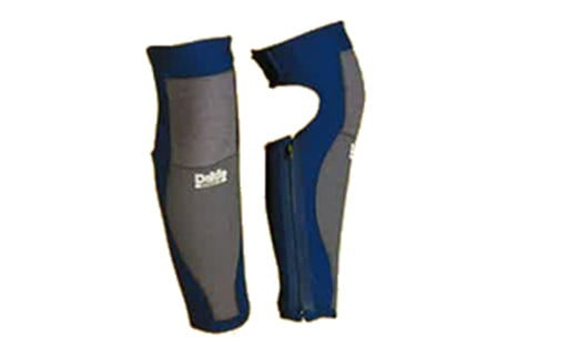 ロングスパッツ Mサイズ (ヒザパット・ヒザ下プロテクター付き) 手作り | 立体型でぴったりフィット ネオプレン 保温 防寒対策 大同石油 福島 南相馬市