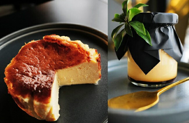 【ふるさと納税】048-009　お花屋さんの下諏訪バスクチーズケーキ＆下諏訪町プリン8個ギフトセット