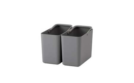 ハンドル付きストックケース スリム 2個組　LBK-53 2P グレー (3色からお好きなカラーが選べる)  葛城市 ライクイット like-it【like102-2】