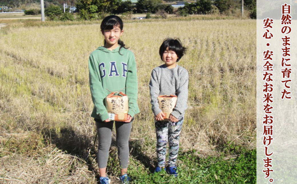 自然のままに育てた、安心・安全なお米をお届けします。