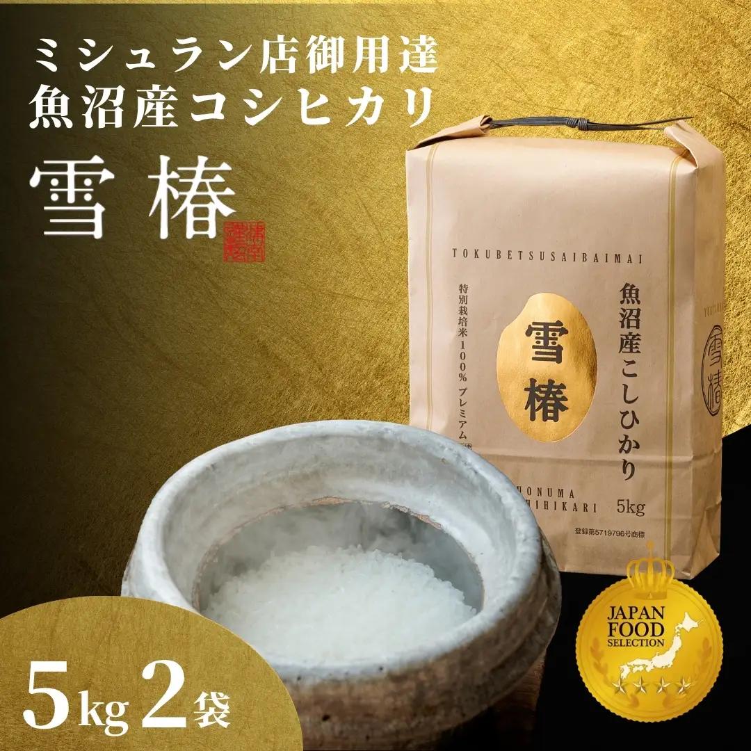 令和8年産 先行予約 魚沼産コシヒカリ 雪椿 10kg (5キロ×2袋) 特別栽培 | 魚沼 津南町