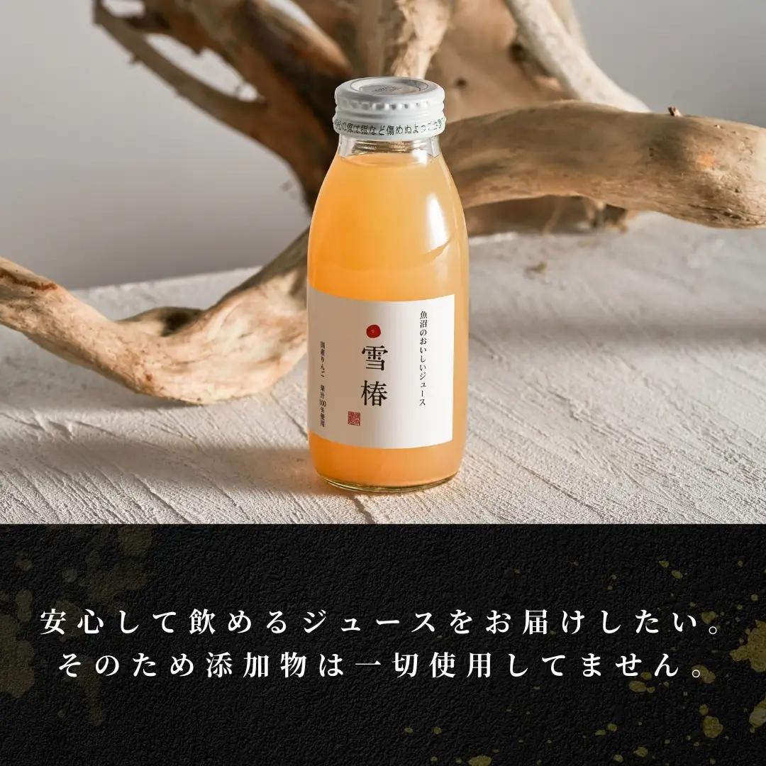 魚沼のおいしいりんごジュース 雪椿 20本×1セット |津南町 りんごジュース